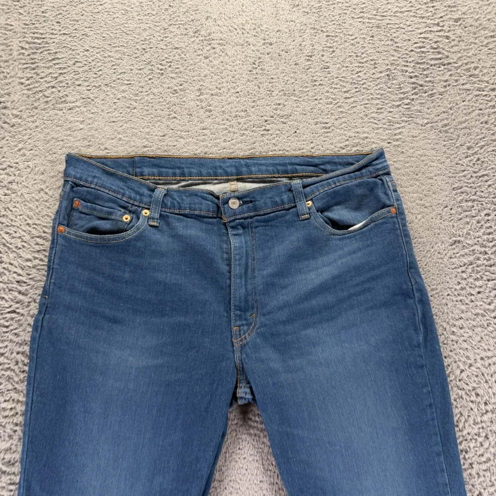 Levi's 511 Jeans Mens 38x30 Blue Cotton Denim Straight Faded Workwear Stretch